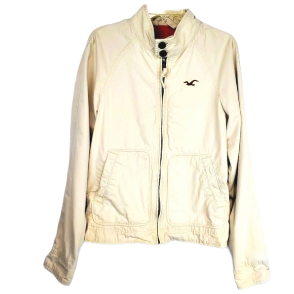 Hollister Other - Hollister Men's cargo zip up jacket denim Medium